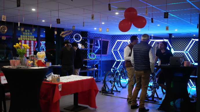 Animation vélos lumineux